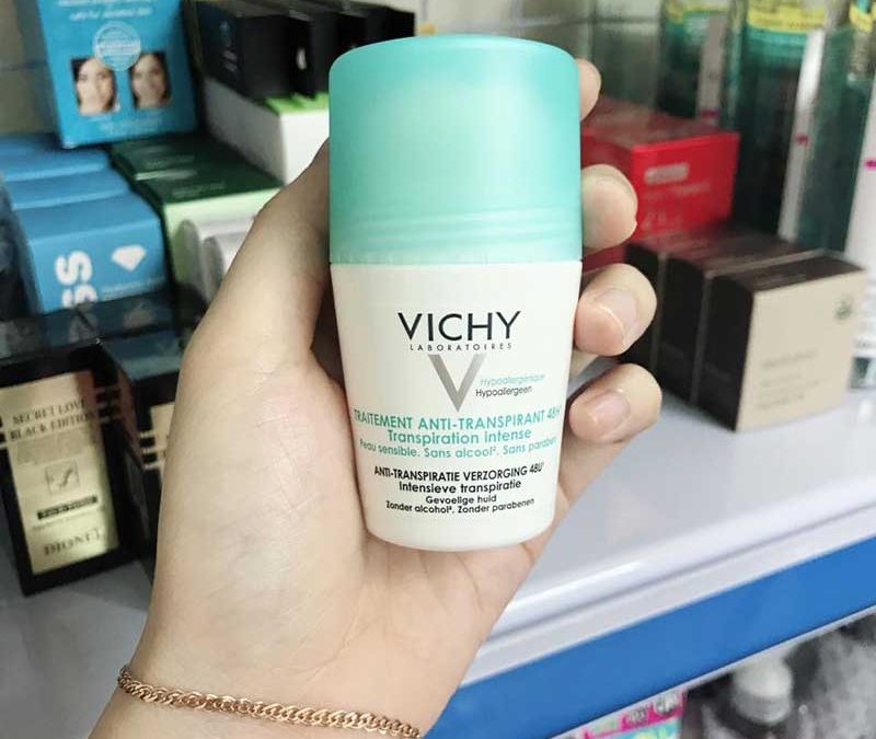Lăn khử mùi Vichy ngăn tiết mồ hôi hiệu quả suốt 48 giờ – màu xanh