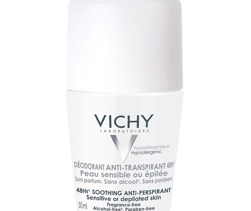 Lăn khử mùi Vichy ngăn tiết mồ hôi hiệu quả suốt 48 giờ – màu trắng