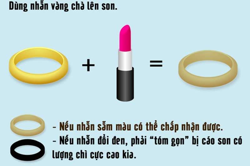 Cách nhận biết son không chì