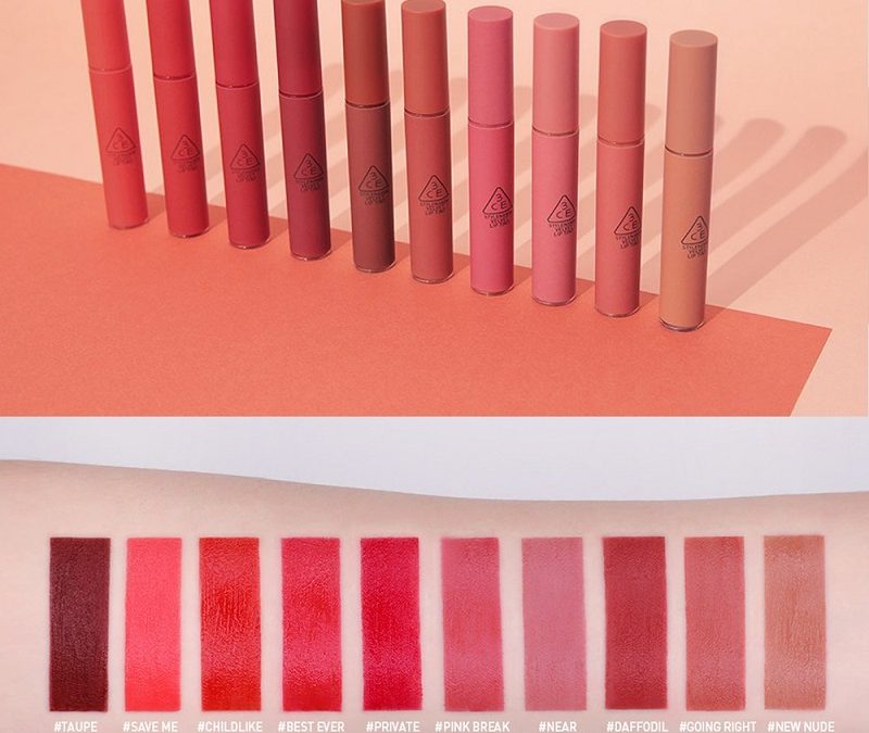 Son Kem Lì 3CE Velvet Lip Tint Vừa Ra 10 Màu Hot